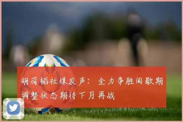 胡荷韬社媒发声：全力争胜间歇期调整状态期待下月再战